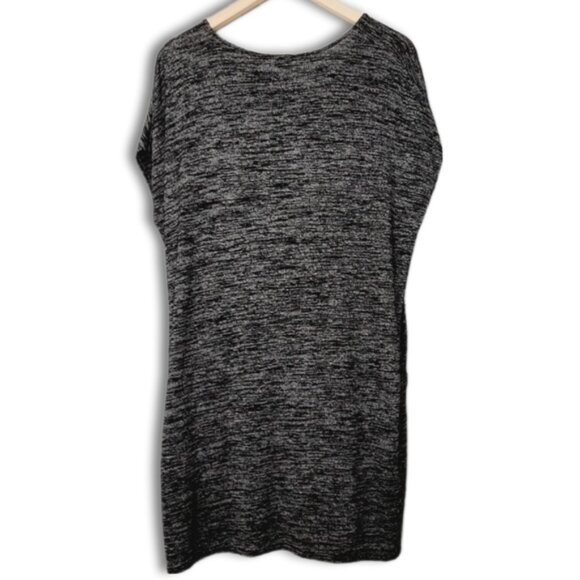 WILFRED Aritzia Lorelei w/ Pockets Soft Knit Tunic Dress Marled Dark Gray Sz XXS - Picture 2 of 13